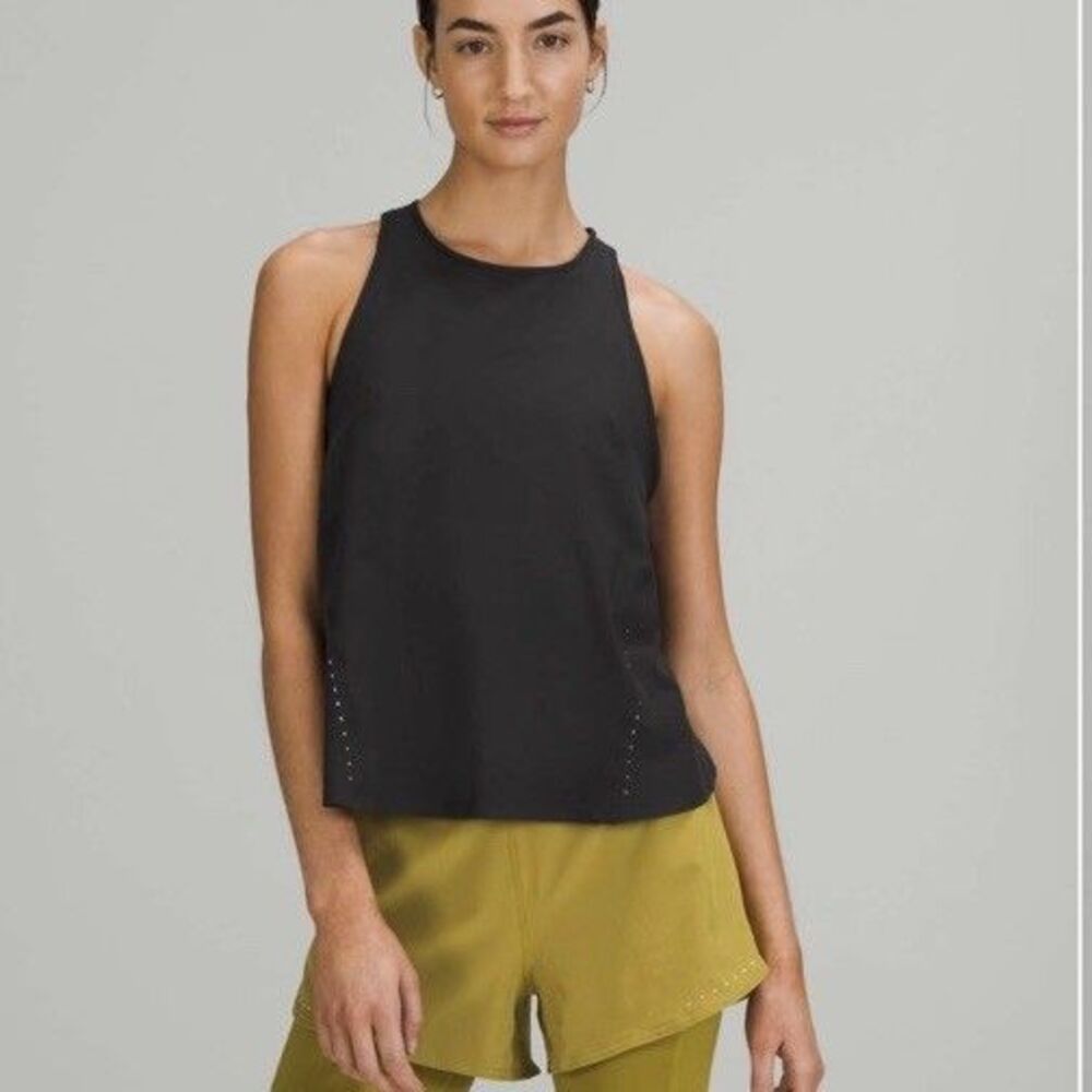 Lululemon Size 2 Lightweight Stretch Running Tank Top Black